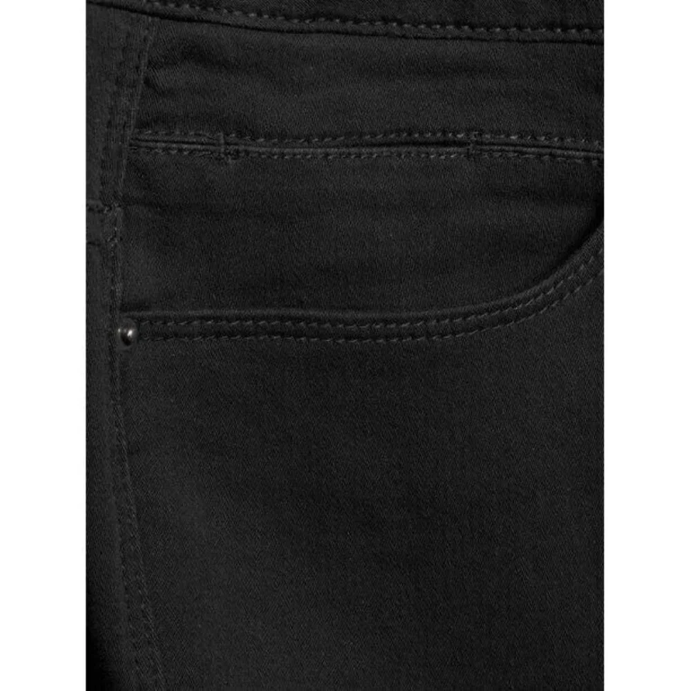 Time and Tru Women's Woven Pull-On Capri Pants High Rise sz (6) Black Soot Denim